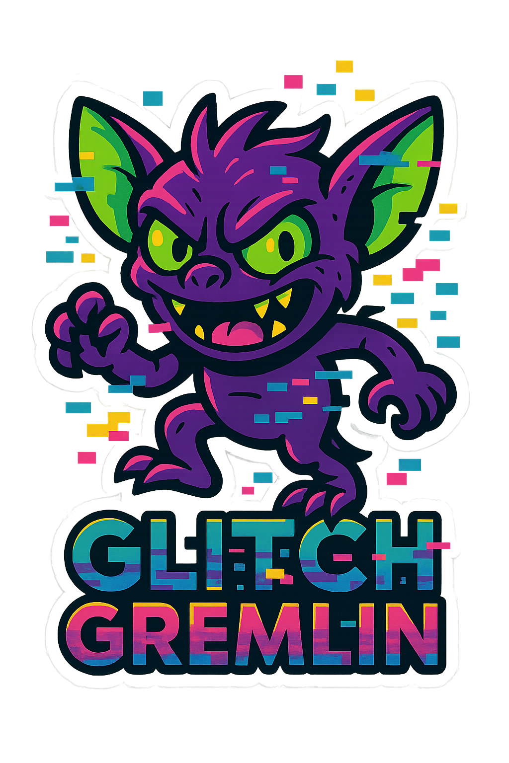 Glitch Gremlin - Embrace the Glitch. Wear the Gremlin.