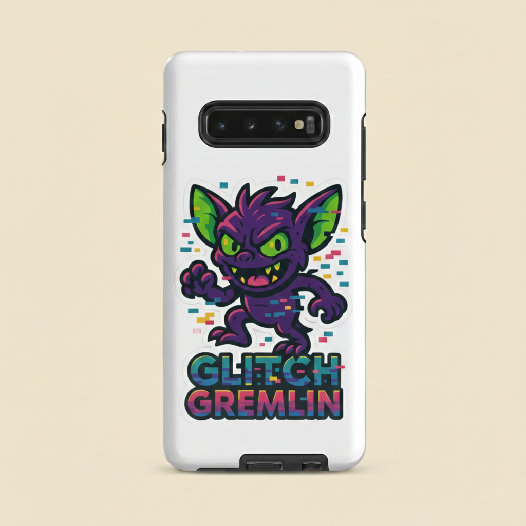 Glitch Gremlin Tough Cell Phone Case for Samsung®